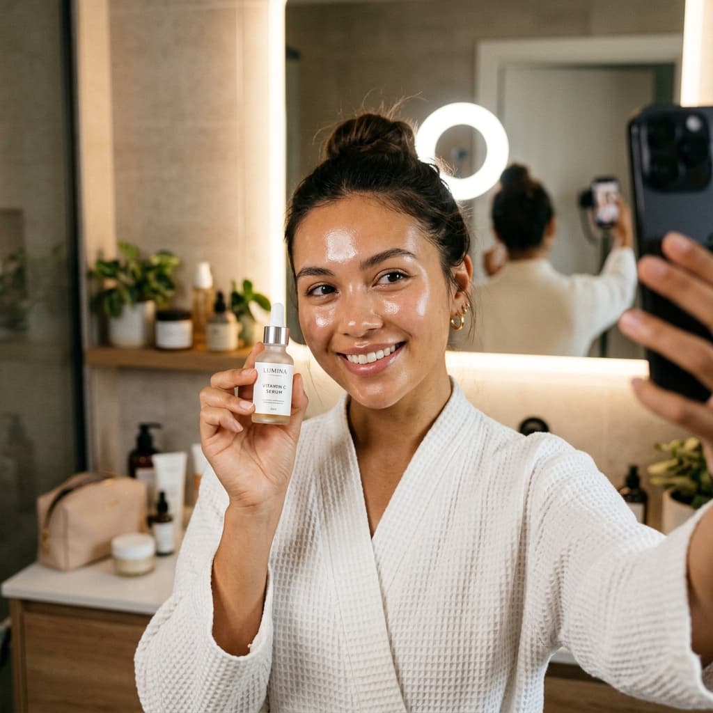 Beauty UGC ad sample